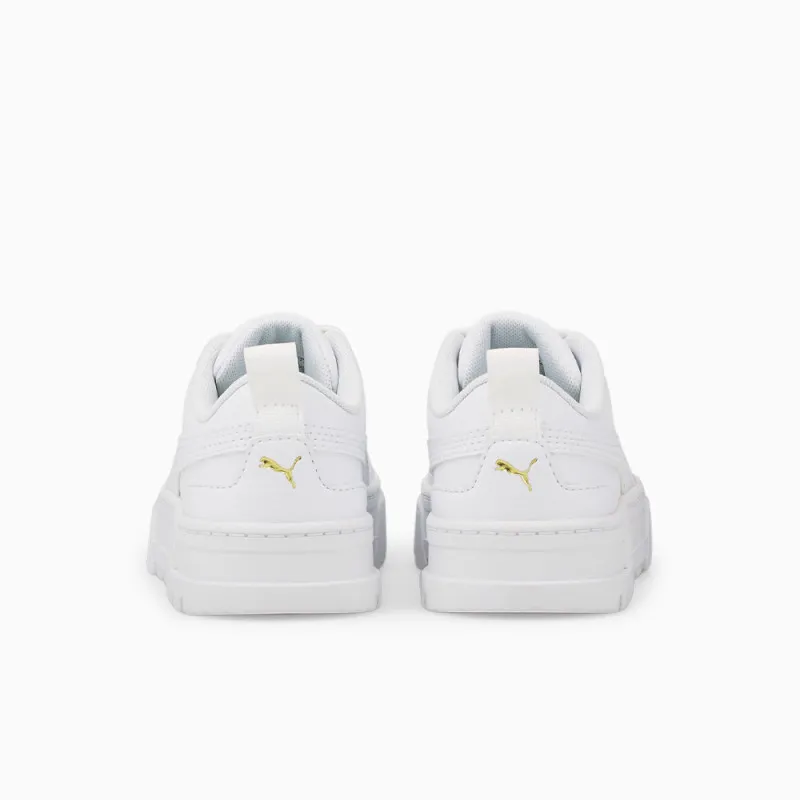 BASKETS ENFANT PUMA MAYZE LTH PS BLANCHES
