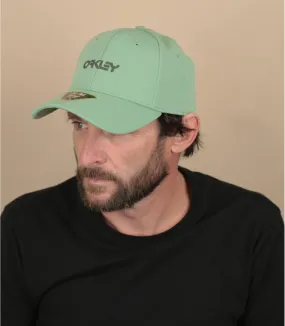 casquette baseball verte - Casquette Stretch Metallic new jade Oakley : Headict