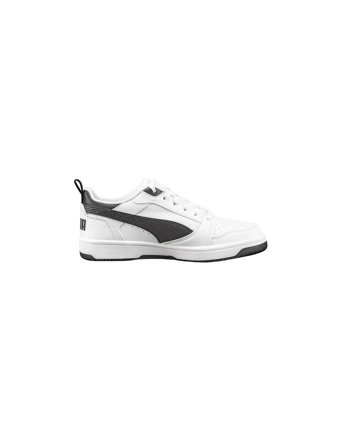 Chaussures puma Rebound V6 Low Enfant blanc-noir