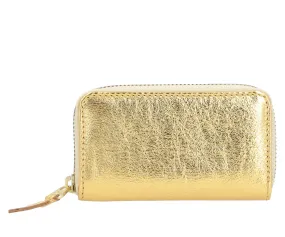 Comme Des Garçons Wallet Portefeuille Classic en cuir doré