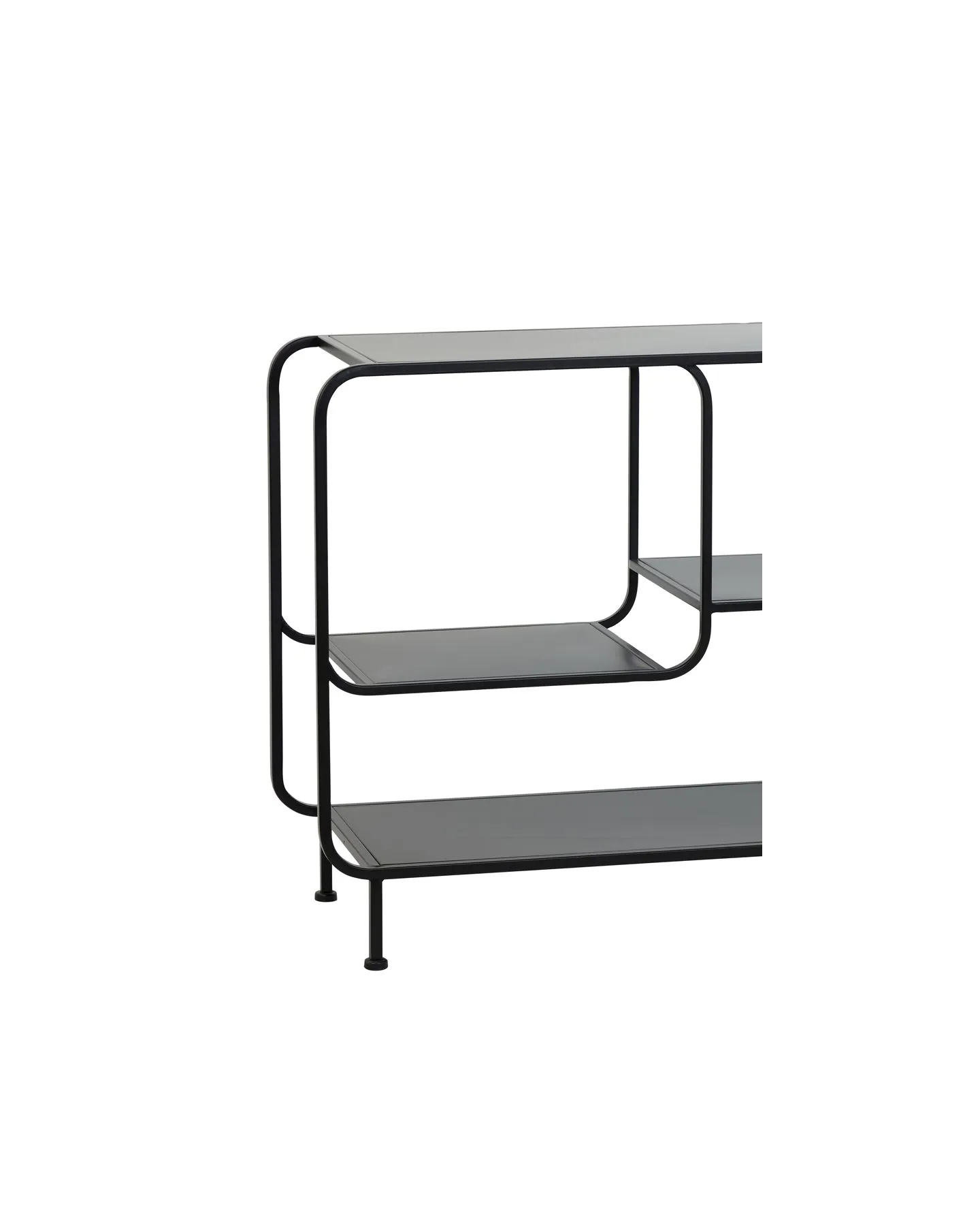 Console Winston Noir Mat 141x37x81,5cm