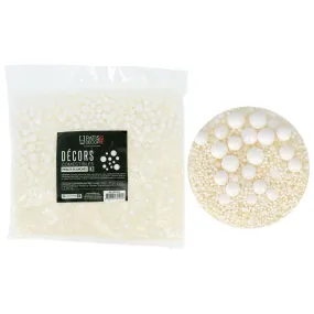 Décors comestibles perles blanches 1 kg 
