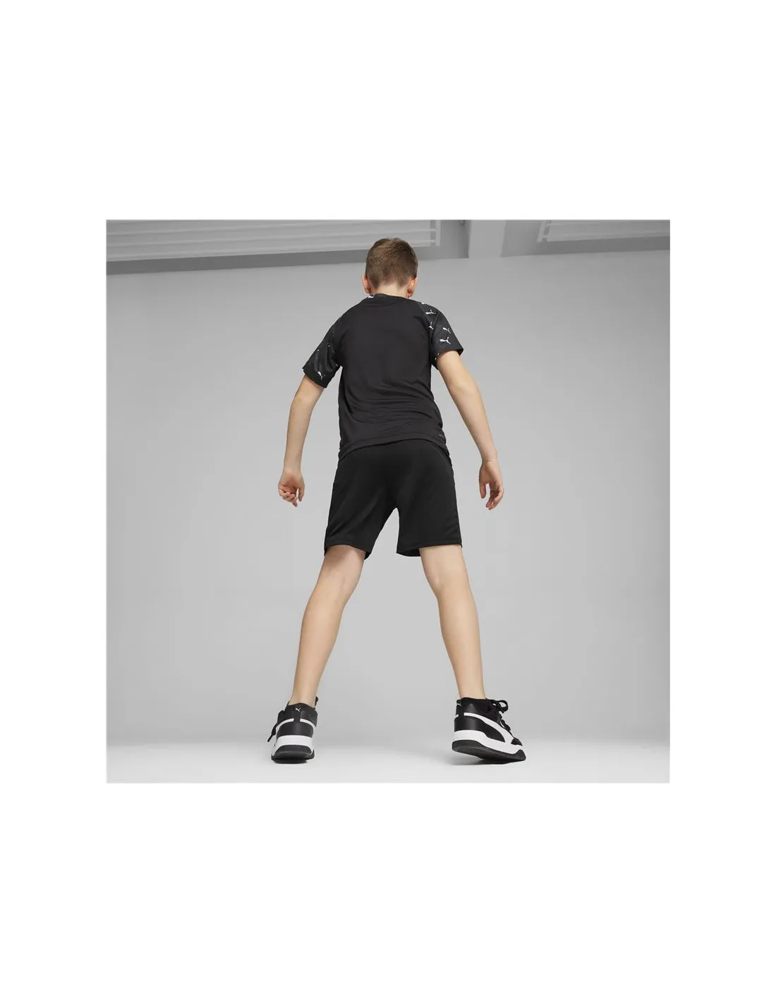 Ensemble Puma Active Ports AOP Noir Enfant