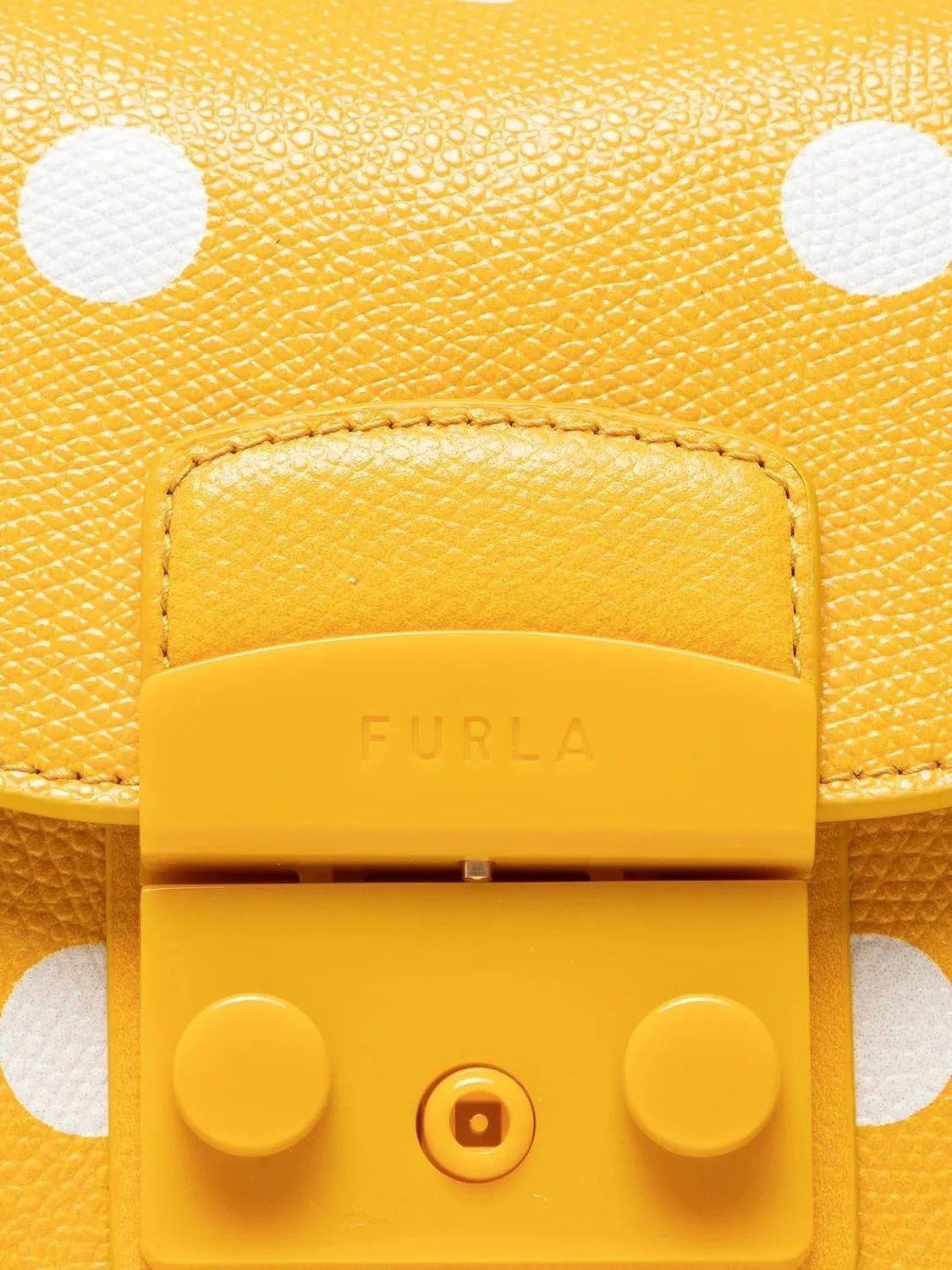 Furla Metropolis Mini Sac En Cuir Imprimé Tons Pollen + Noir - Achetez À Prix Outlet!