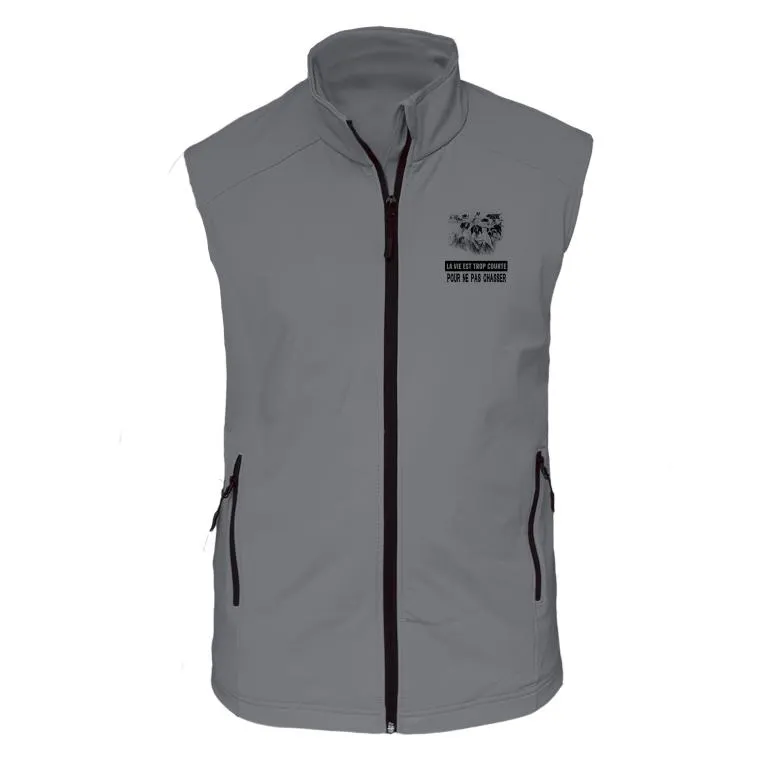 Gilet softshell  – La vie est trop courte Pointer