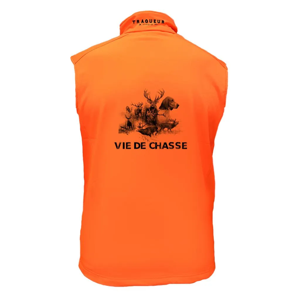 Gilet softshell  – Vie de chasse cerf/anglo-français