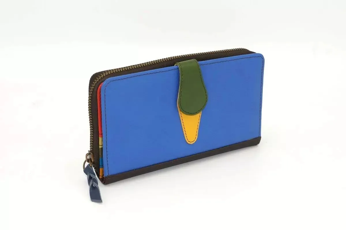 Grand portefeuille cuir / Compagnon / Pochette unique femme #6