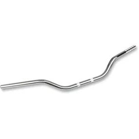 Guidon diamètre 22mm TRW OFFROAD haut alu anodisé argent