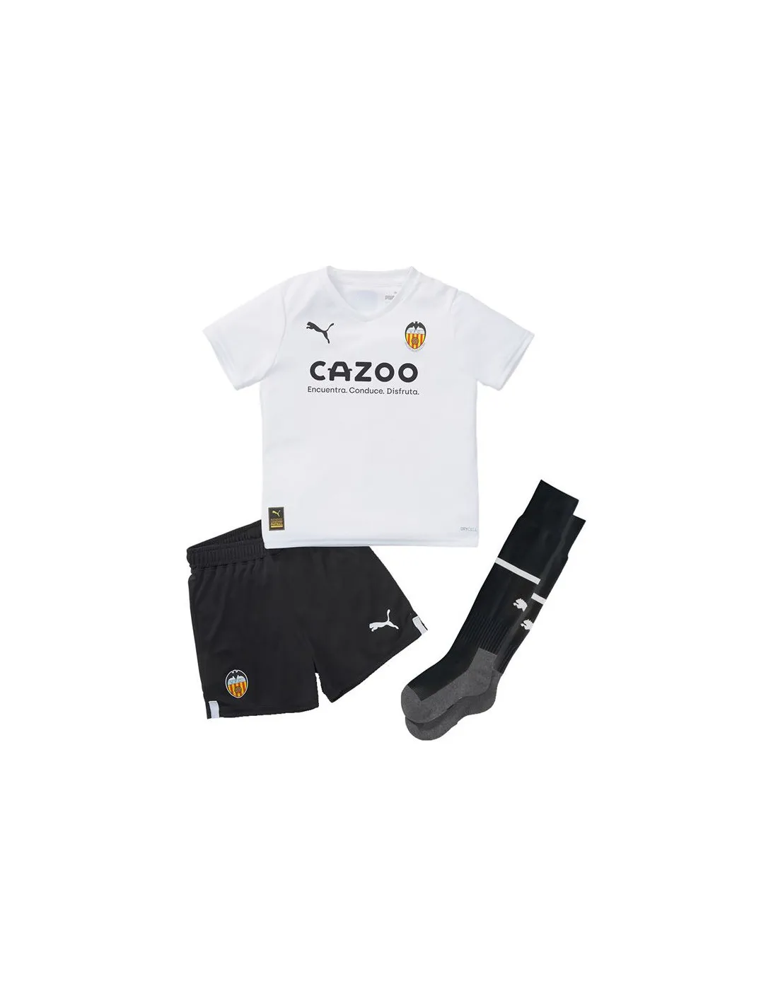 Kit de football blanc Puma Valencia CF pour garçon