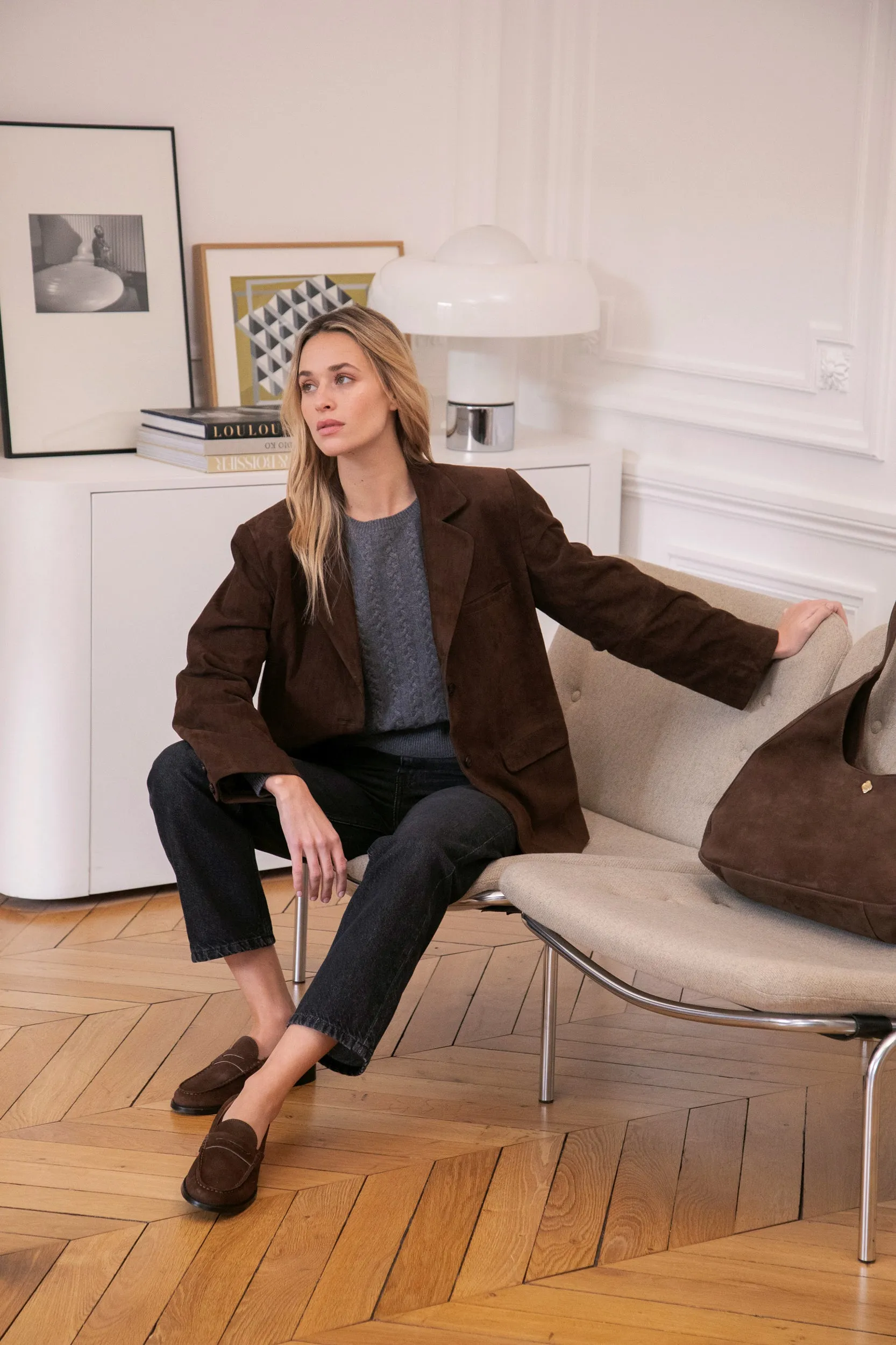 Le Thibaud - Le Blazer en Daim, Véritable Statement Piece