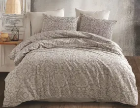 Linge de lit à motif décoratif en tons gris clair et foncé ⋆ Lehner Versand