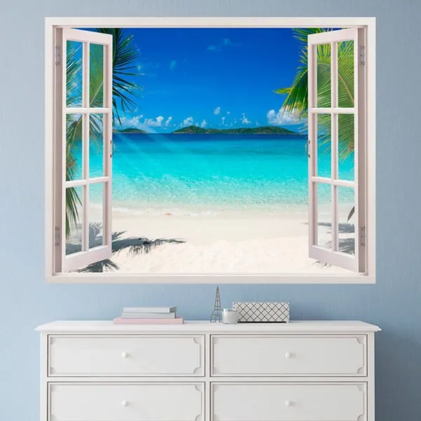 Plage des Caraïbes - STICKERS MURAUX