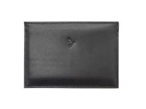 Porte papier auto compact "Luxe"  tout cuir noir - PM-003-01