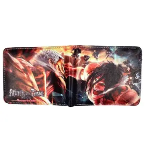 PorteFeuille Attaque des Titans  Reiner vs Eren