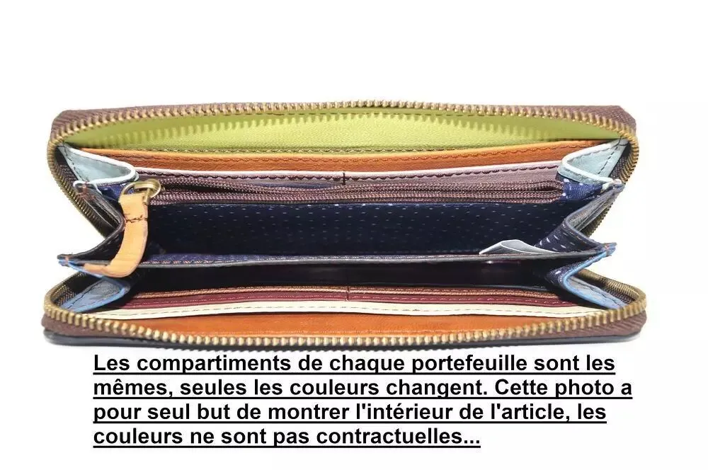 Portefeuille femme original en cuir modèle unique 6