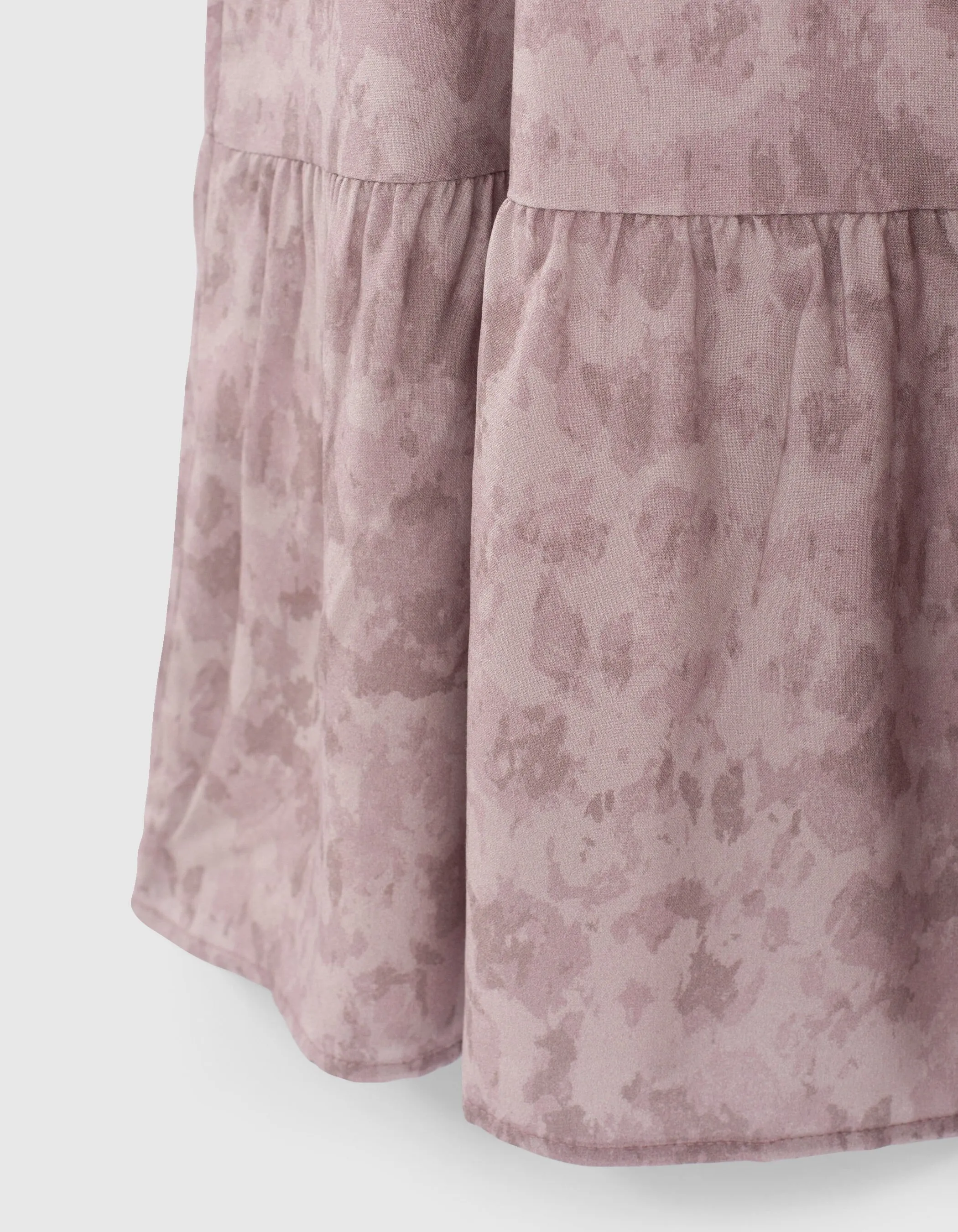 Robe longue parme Ecovero® à imprimé tie and dye fille