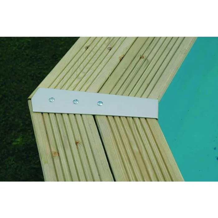 Set de raccordement en aluminium de 135° Ubbink - L. 32 cm - l. 8 cm
