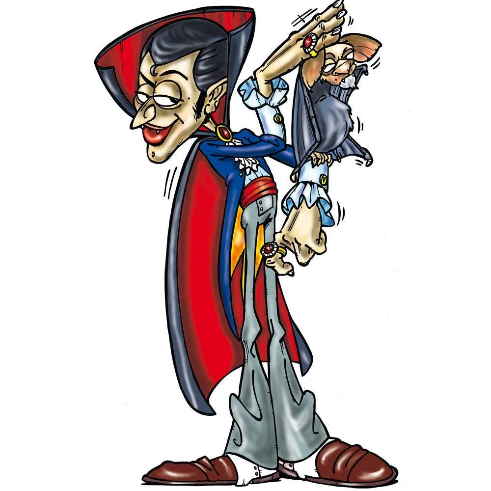 Sticker dracula et sa chauve-souris 70 x 100 cm