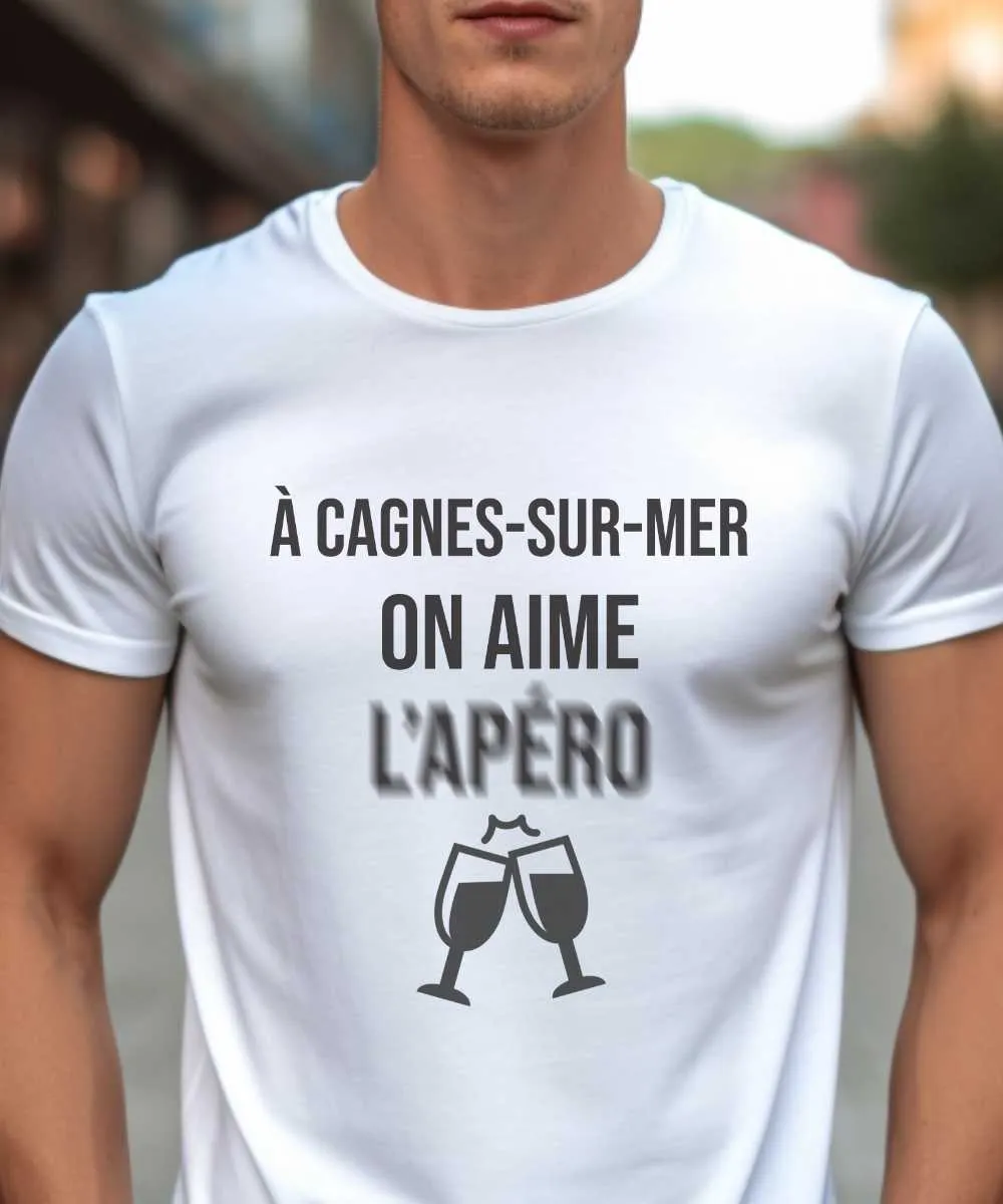 T-Shirt A Cagnes-sur-Mer on aime l'apéro
