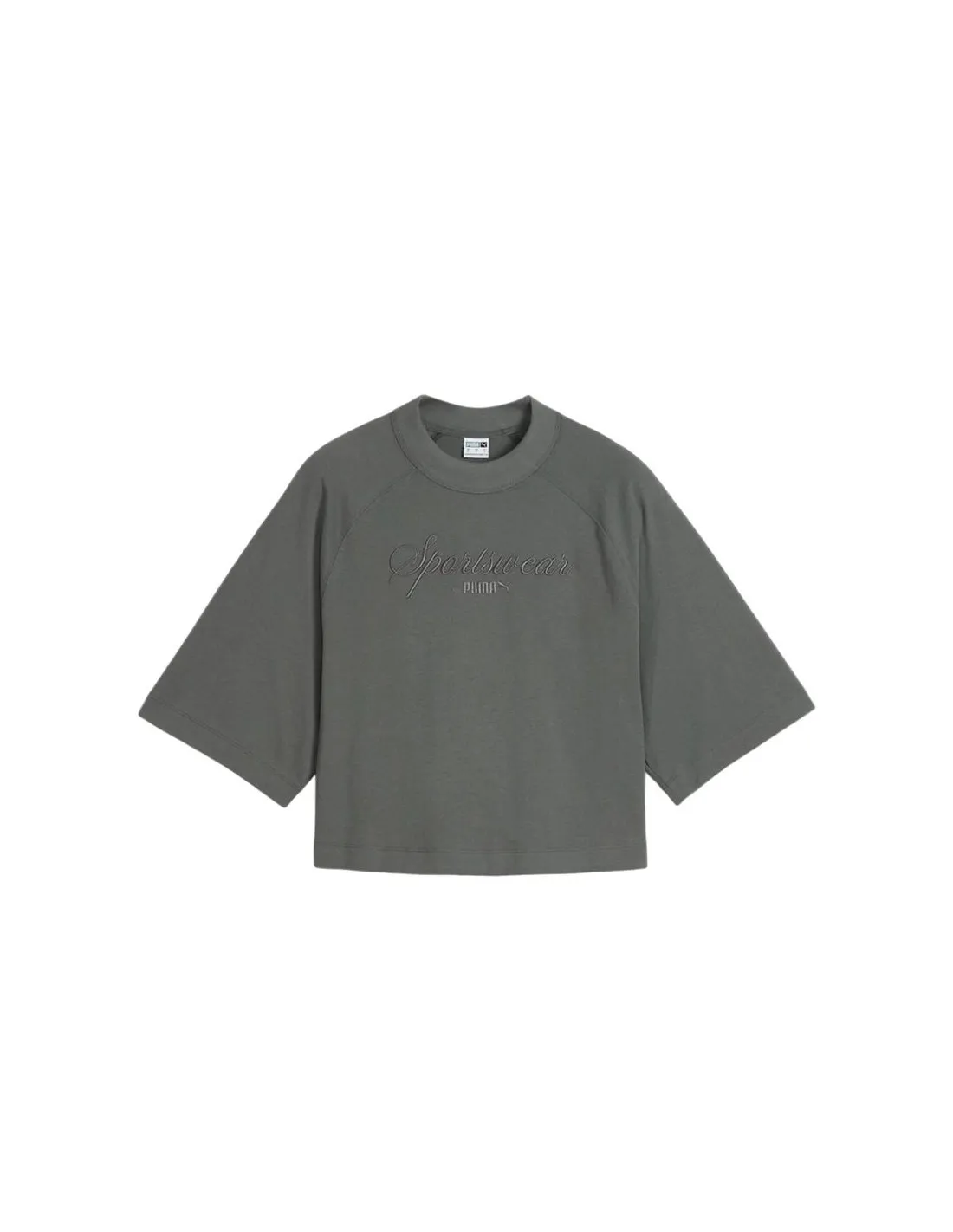 T-shirt Puma CLASSICS+ Gris Femme