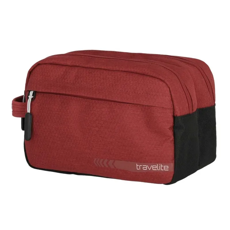 Trousse de toilette double TRAVELITE "Kick Off" rouge | Planetebag.com