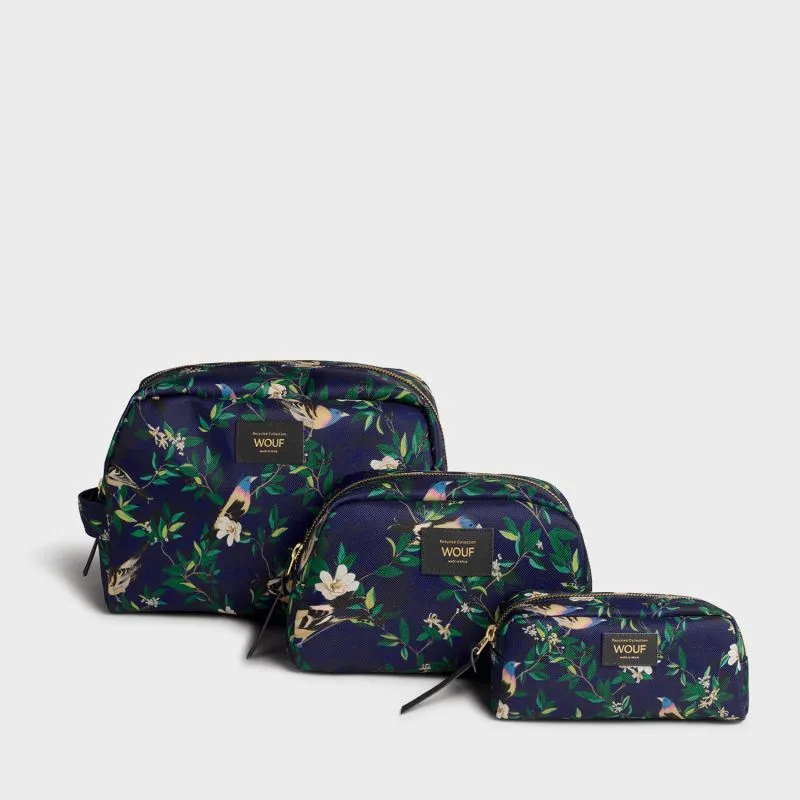 Trousse de toilette large Wouf 29,5 cm Malu - Bleu