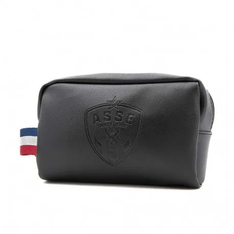 Trousse de toilette simili cuir noire ASSE