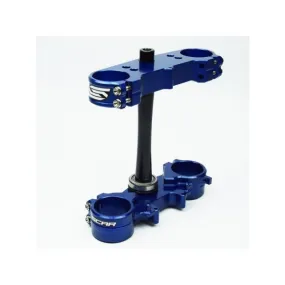 Té de fourche SCAR offset 22mm bleu Yamaha YZ250F/450F