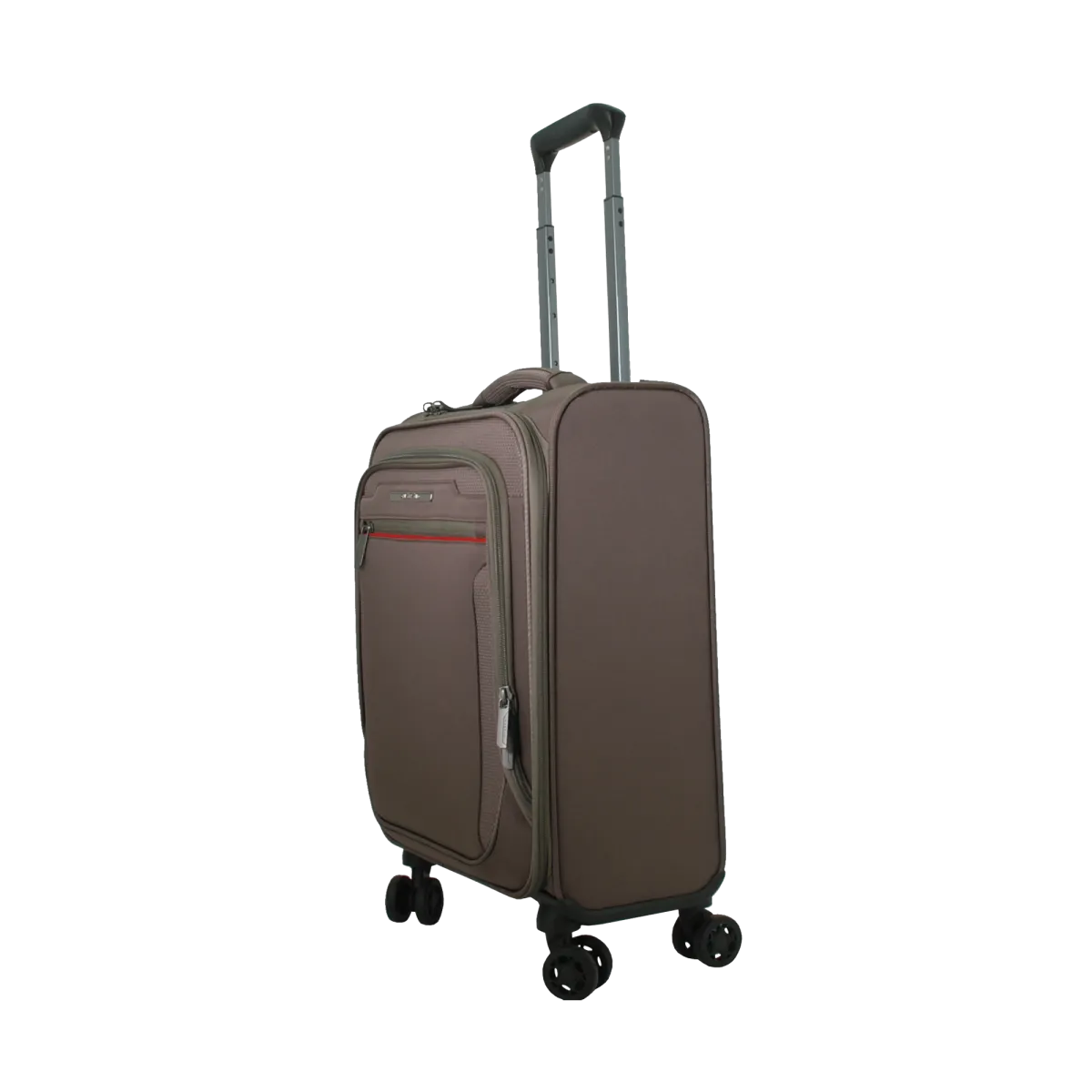Valise cabine marron taupe en polyester