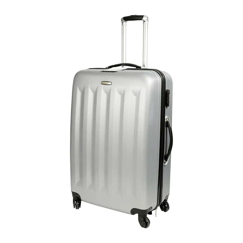 Valise coque à roulettes grise 40x60x26cm 