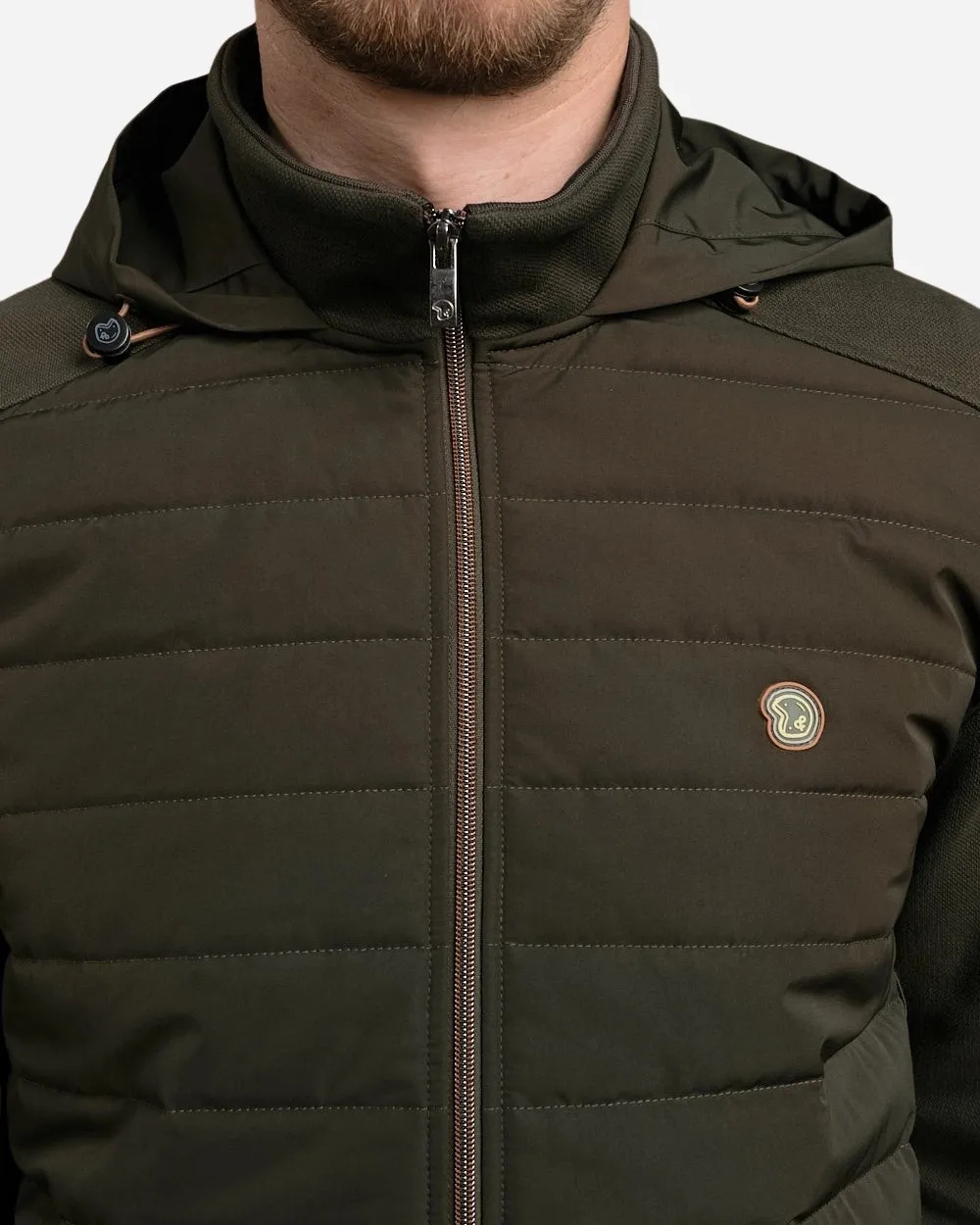 Veste zippé bi-matière
